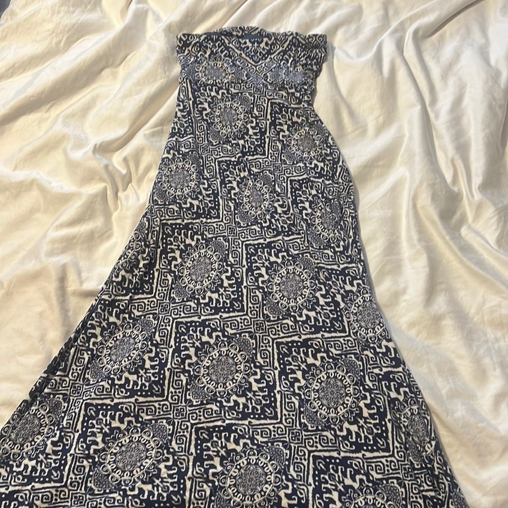 Strapless maxi dress